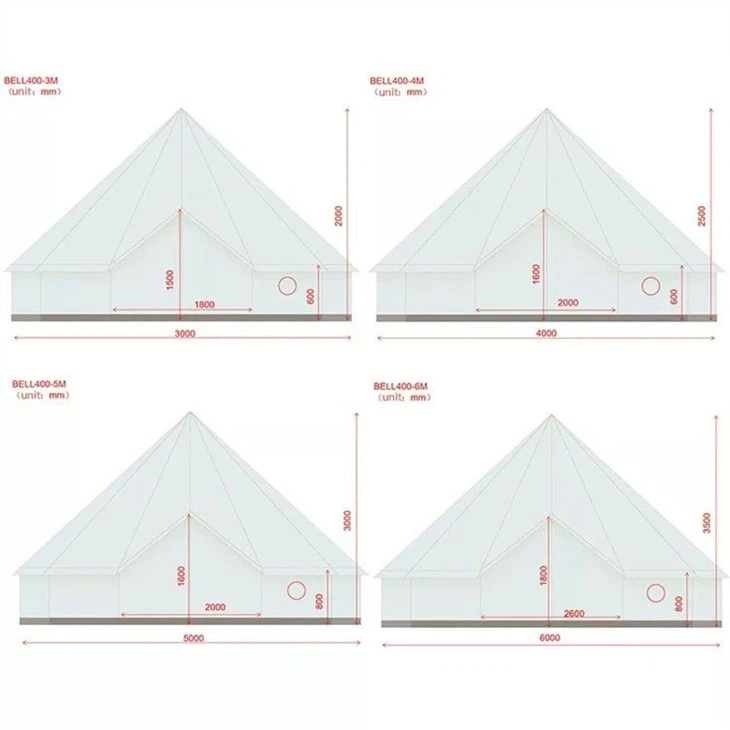 Waterproof Glamping Yurt Tent-4(001)